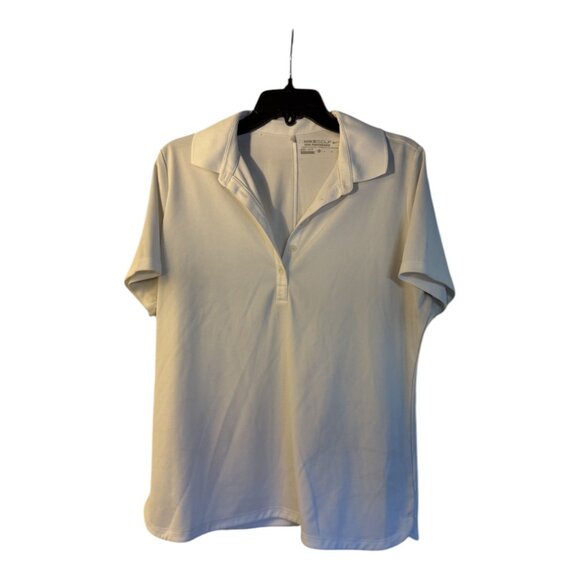 Nike Tops - Nike Golf Tour Performance Polo White Dri-Fit Lightweight Activewear Size XL